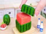طراحی میوه های هندوانه با استفاده از ژله