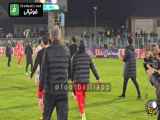 برخورد بین بازیکنان پرسپولیس و ملوان در پایان مسابقه