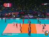 خلاصه بازی والیبال بین تیم‌های فولاد سیرجان و لوبه ایتالیا، با نتیجه 3-2