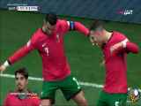 گل دوم رونالدو به پرتغال