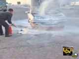 .آتش سوزی یک وسیله نقلیه در شهر یزد