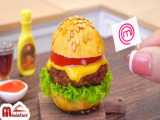 Delicious Miniature Burger King Whopper Creations | ASMR Tiny Fast Food Cooking
