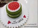 تغییر شکل کیک شکلاتی
