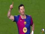 ششمین گل بارسلونا مقابل والنسیا به واسطه لواندوفسکی