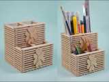 آموزش ساخت باکس دستی برای لوازم تحریر رومیزی: ایده‌ی خلاقانه با مواد بازیافتی