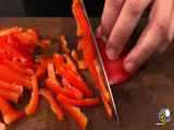 تهیه غذا با استفاده از گوشت گاو