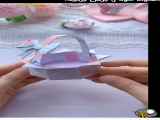 ساختن سبد کاغذی به‌صورت دستی