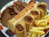 تهیه غذایی با برنج و سیب زمینی
