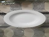 بشقاب خورشت خوری بزرگ چینی زرین آرایه سفید، بی نظیر در کیفیت و دوام