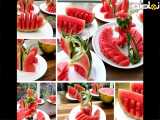 روش‌های ساده و سریع برای برش و تزیین هندوانه