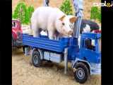 مزرعه حیوانات / لیفتراک بازی / کامیون حمل شیر