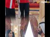دیدار سردار آزمون و همسرش در دبی