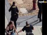  حمله مهاجر غیر قانونی به پلیس در آمریکا 