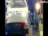سرقت پژو پارس از پمپ بنزین