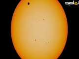 فیلم نادر از عبور سیاره زهره در مقابل زمین و خورشید