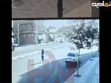 لحظه دلخراش مرگ دختر جوان بر اثر برخورد با نیسان