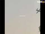 لحظه برخورد پهپاد یمنی به اسرائیل