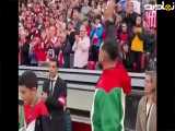 ببینید؛ استقبال باشکوه از مجروحان غزه در فوتبال اسپانیا