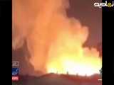 تصاویری از یک آتش سوزی مهیب و شبانه در بابل