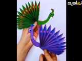 کاردستی جذاب طاووس .... آموزش های جذاب