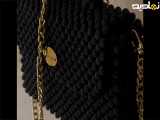 ساخت کیف زنانه با مهره های مشکی