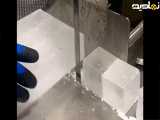 برش مکعبی یخ یک اندازه