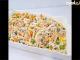 طرز تهیه سالاد ماکارونی | سالاد ماکارانی | سالاد ماکارونی با مرغ