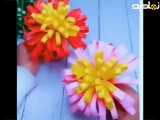 گل های برجسته و رنگی رنگی درست کن