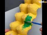 کاردستی با شونه تخم مرغ و آبرنگ