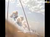 انتشار برای نخستین بار شلیک موشک های سپاه در حین بمباران لانچرها توسط صهیونیست ها.