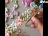 بافت گلهای کوچک برای تل سر