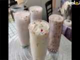 طرز تهیه اسموتی موز و توت فرنگی