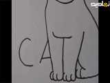 آموزش کشیدن گربه|نقاشی کردن گربه