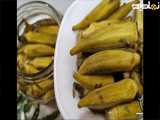 طرز تهیه ترشی بامیه فوری و ترد و خوشمزه