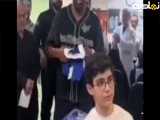 وقتی رامین رضاییان با حضور در بخش کودکان سرطانی دل هوادارش امیرعلی را شاد کرد