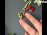 گل چینی : برگ توت فرنگی