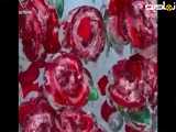 گل رز یخ زده در روسیه