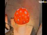 چراغ خواب قارچ با دستمال کاغذی