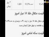 قیمت طلا سکه ودلار دربازار های جهانی ۲۵تیرماه۱۴۰۴