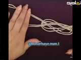 آموزش گره ژوزفین_گره کاربردی برای هدبند،دستبند و وسایل تزیینی
