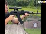 تیراندازی با مسلسل انفرادی AK-103 کلاشنیکف ساخت روسیه