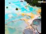 ویدیو | تراس های فیروزه ای کشور چین