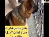 دیدار سگ وصاحبش بعداز سه سال
