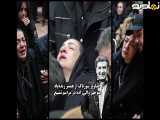 ویدیو سوزناک از همسر مرحوم منوچهر والی زاده در مراسم تشییع
