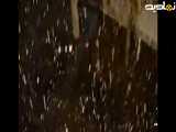 بارش پنبه ای و درشت برف شب پنج شنبه 2 اسفند در تویسرکان همدان