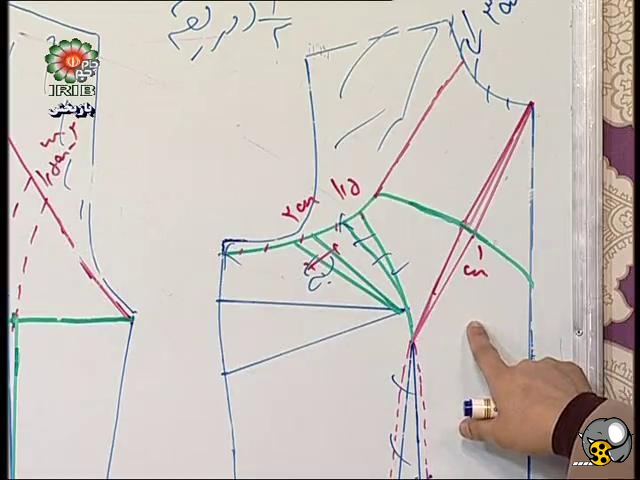 آموزش دوخت لباس دکلته با یقه تور داربا حضور خانم بلالی در بخش هنری برنامه خانه م