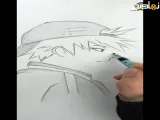 آموزش نقاشی چهره نیم رخ پسر (۳)